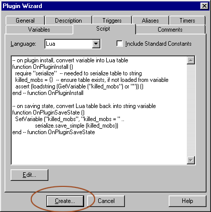 Create plugin